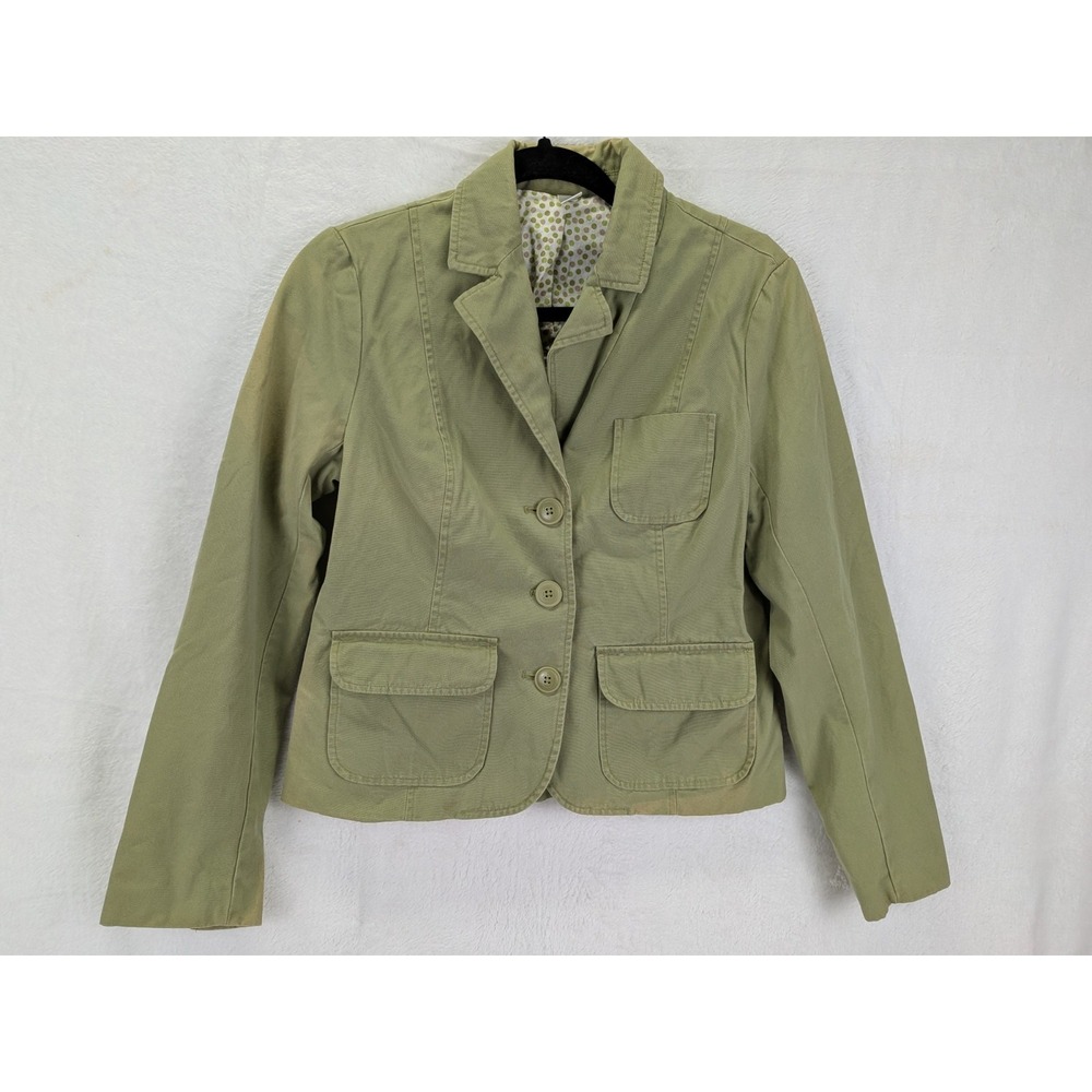 Old Navy Y2K Blazer Women Medium Jacket Academia Preppy Cottage Coastal Grandma